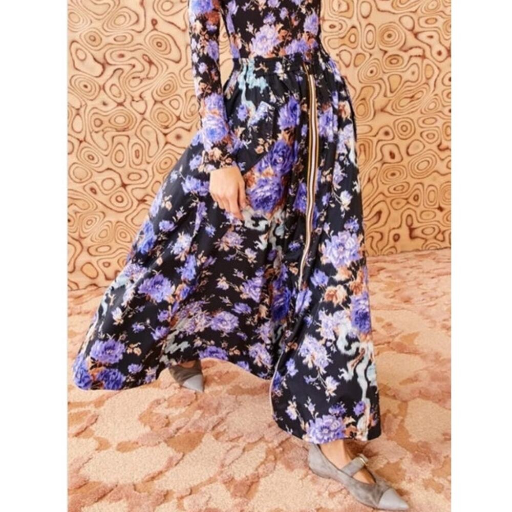 ULLA JOHNSON K-WAY Sz M Medium Floral Midi Skirt Rhea Ripstop - Picture 11 of 12